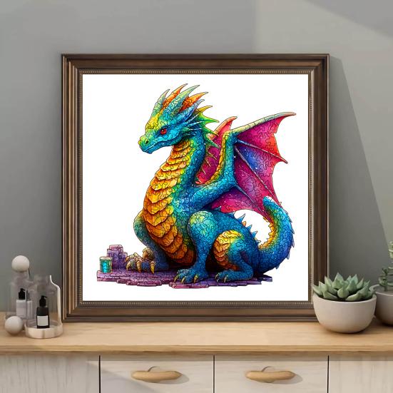 1 набор деревянных пазлов в форме животных, нестандартная головоломка, обучающая игра-головоломка «Лес»