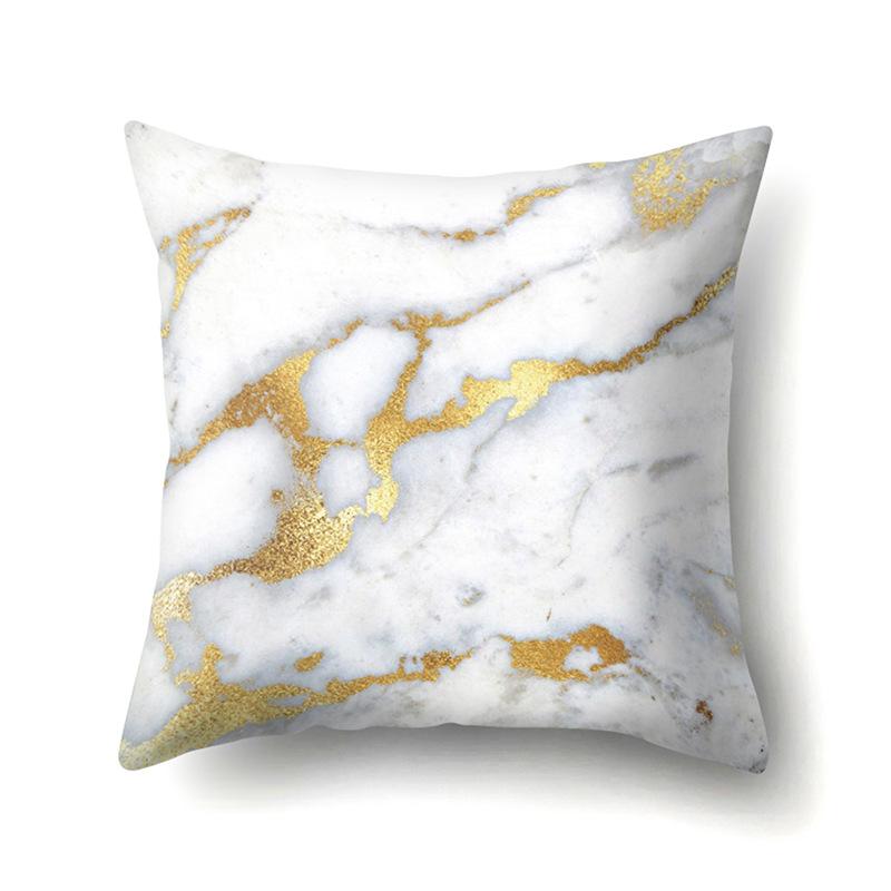 Polyester Pillow Case Automobile Decoration Home Printed Pillow Case Waist Cushion Cover Car Cushion Head Cushion Cover