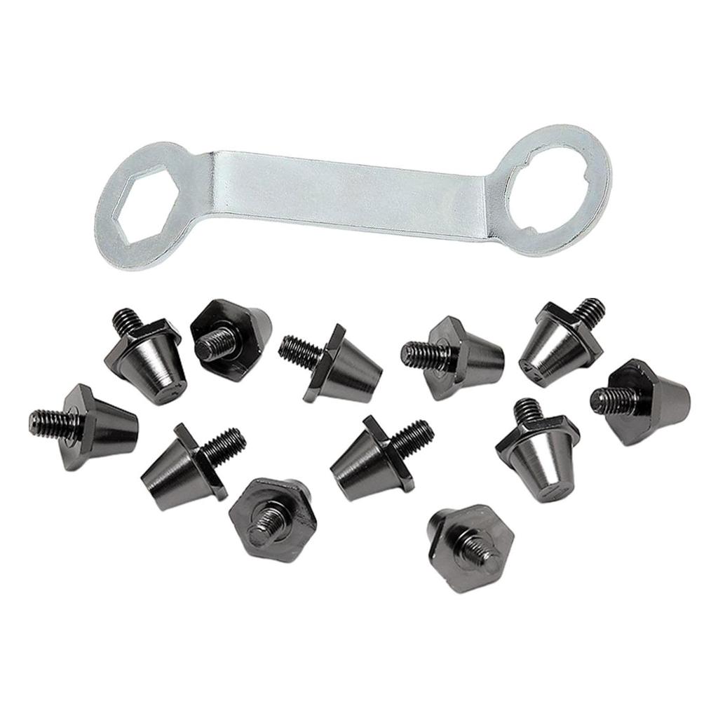 GUOOL 12x шипов для футбольных бутс, футбольные шипы 11 мм, 13 мм, профессиональные резьбовые винты, диаметр 5 мм, сменные шипы для занятий спортом в помещении и на открытом воздухе