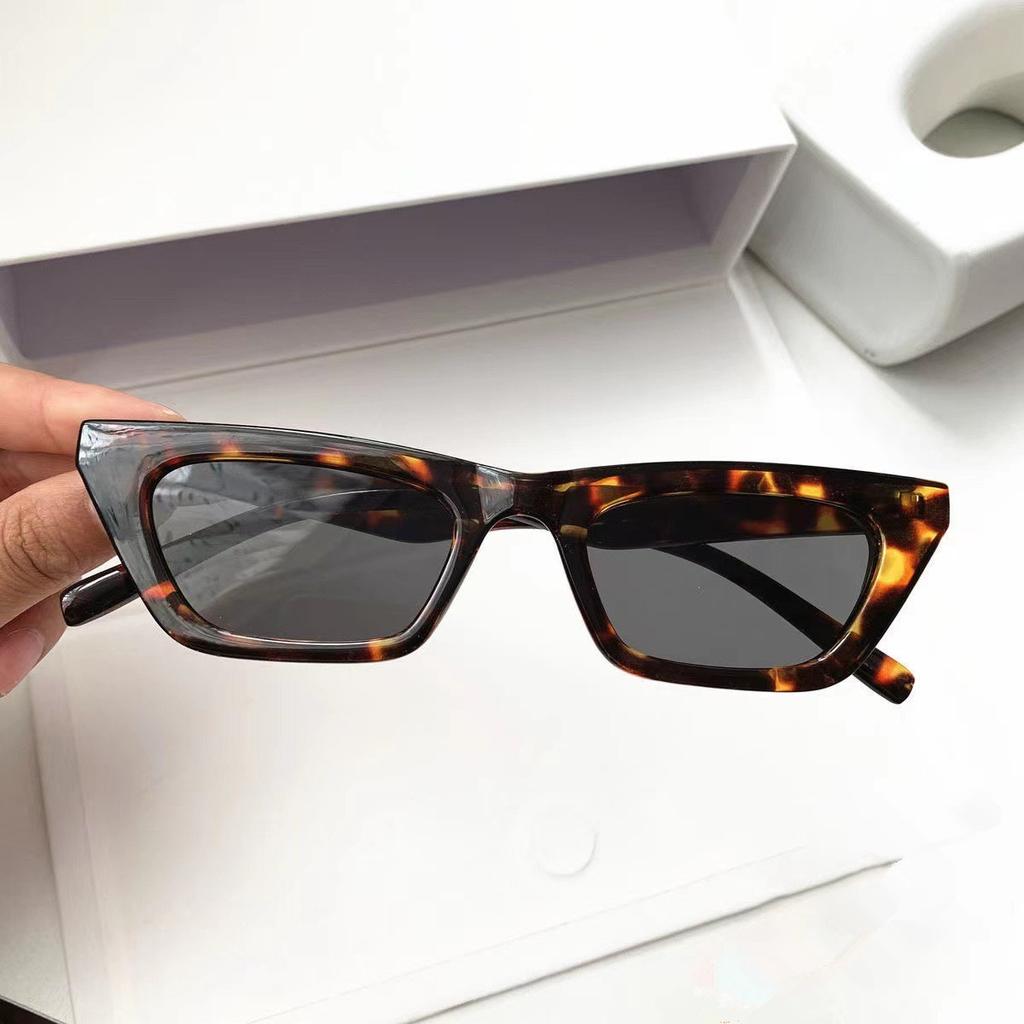 Luxury Rectangle Sunglasses Woman Vintage Cat Eye Design Sun Glasses Female Male Personality Cool Retro Black Cateye Oculos