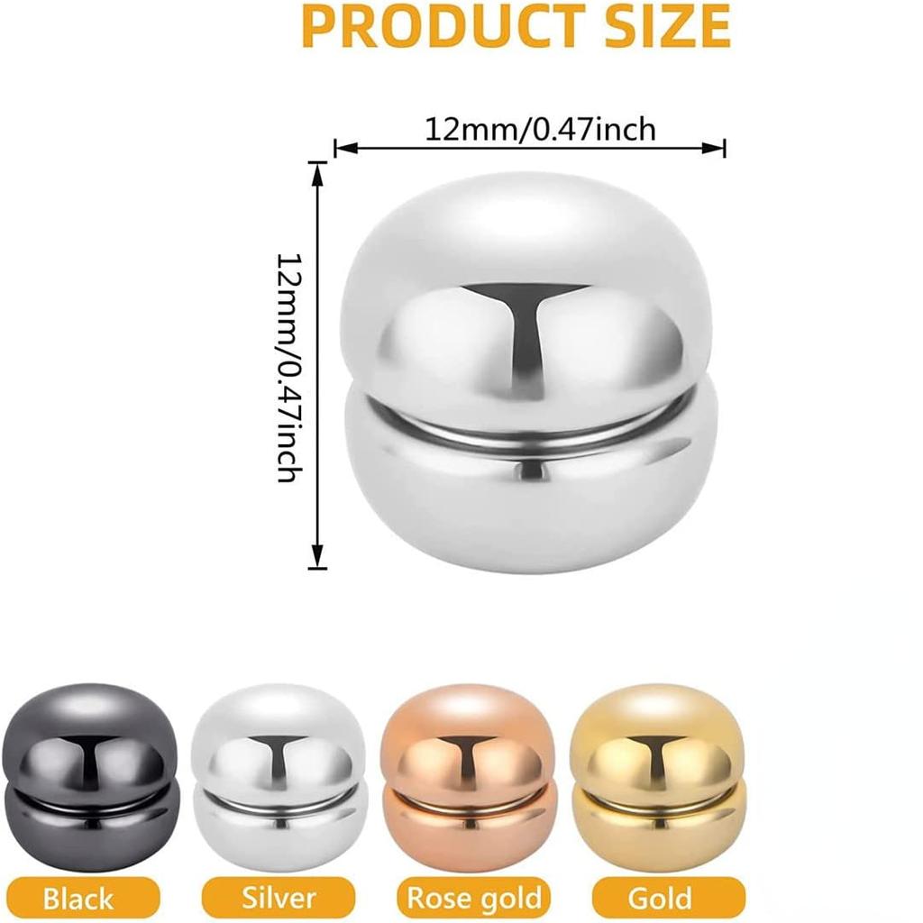 4 Packs Hijab Magnetic Pins Buttons Scarf Round Magnets No Snag Magnets Hijab for Women