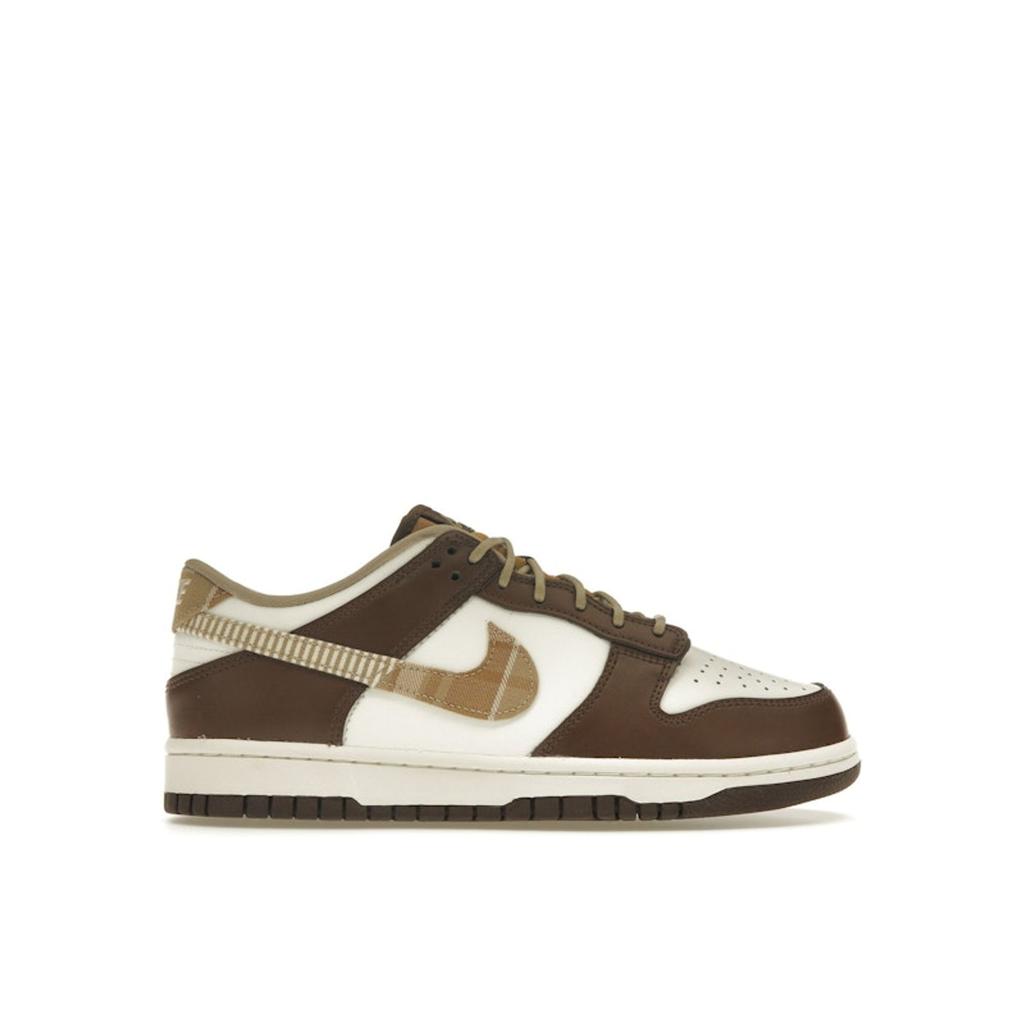 Nike Dunk Low GS Клетчатые Коричневые Детские Кроссовки Парус Разноцветные Какао-Wow FV3653-191