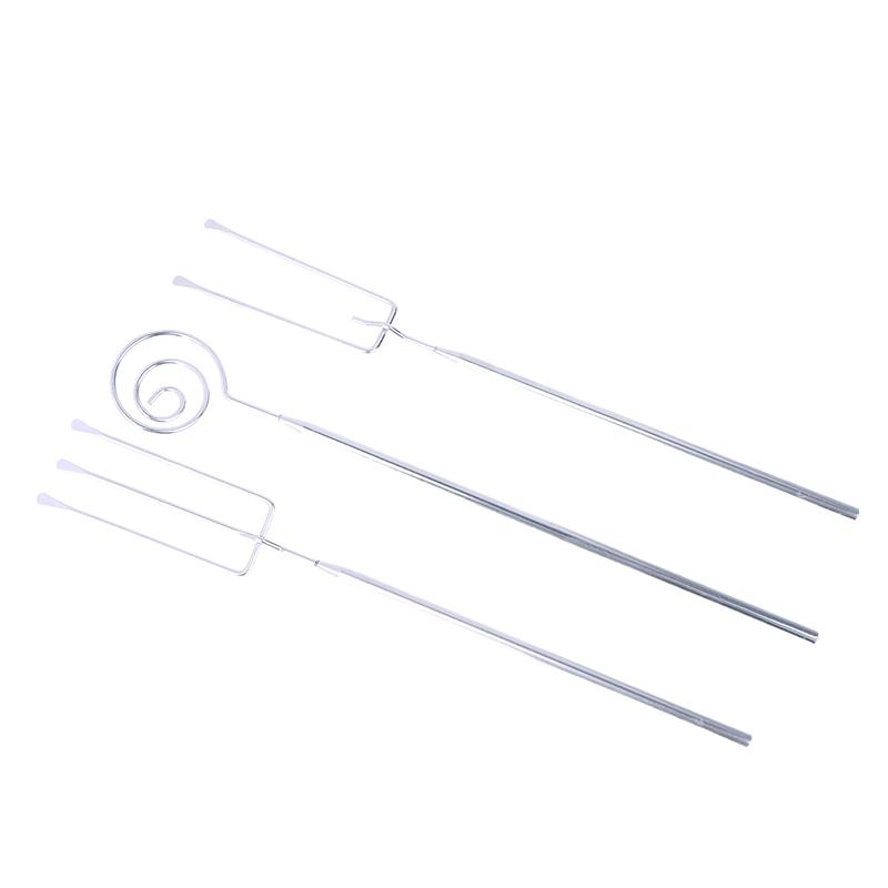 Stainless Steel Candy Dipping Fork Irregular Shaped Cheese Fondue Culinary Decorating Fork Long Handle Chocolate Dipping Tool