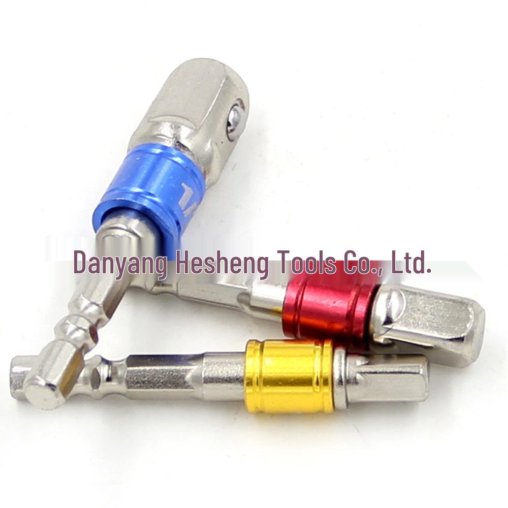 Набор из 3 предметов адаптеров для ударного гайковерта с шестигранным хвостовиком (1/2", 3/8", 1/4") для электрической отвертки