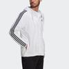 Adidas 3-полосная ветровка с капюшоном, мужская верхняя одежда, белая H14625