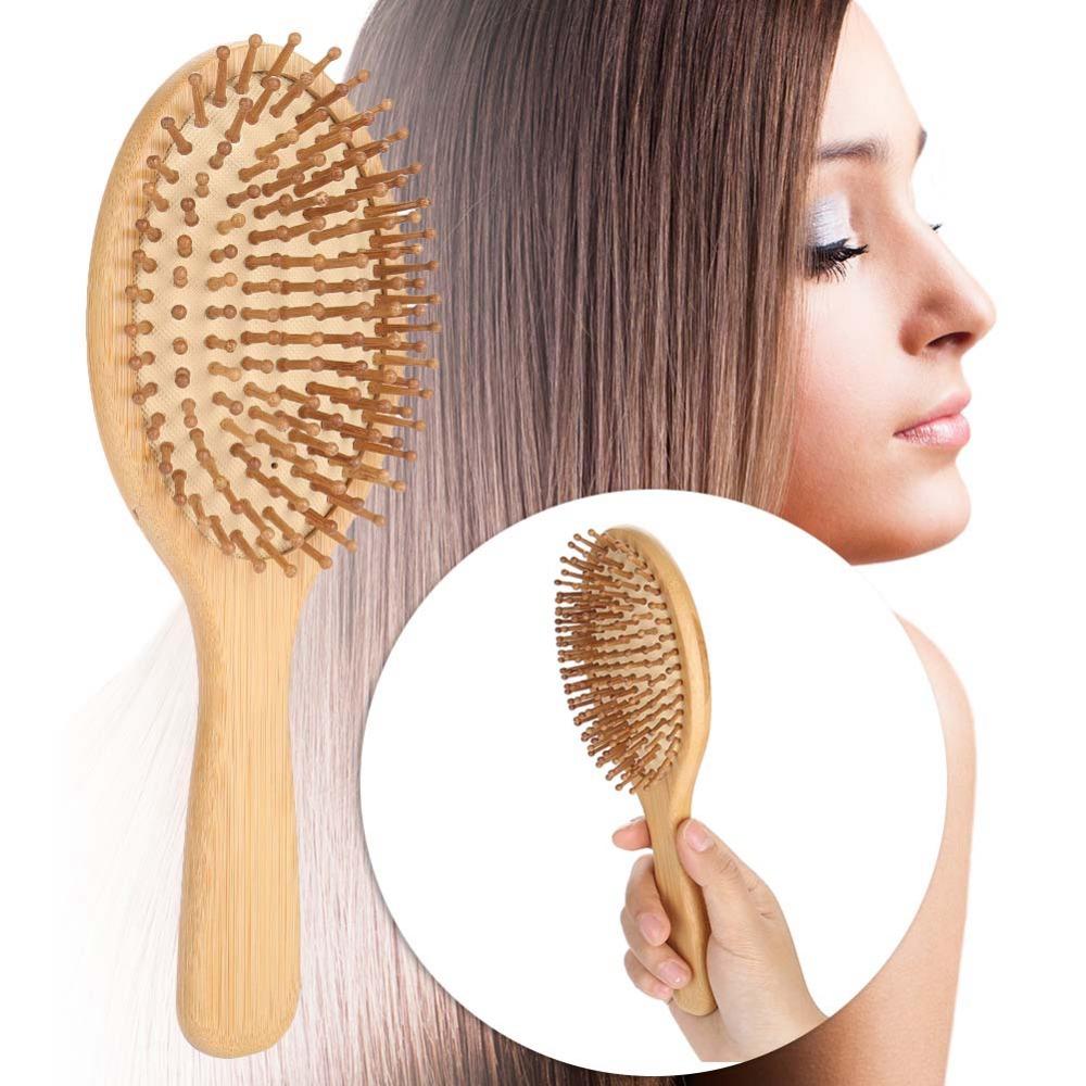 Portable Solid Wood Hair Massage Comb Promote Blood Circulation Scalp Massage Comb Hair Care