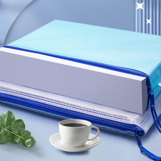 2 шт. прозрачные водонепроницаемые пакеты для файлов A4 A5, держатель для файлов, сетчатые карманы, яркие цветные пластиковые сумки для хранения с веревочной ручкой