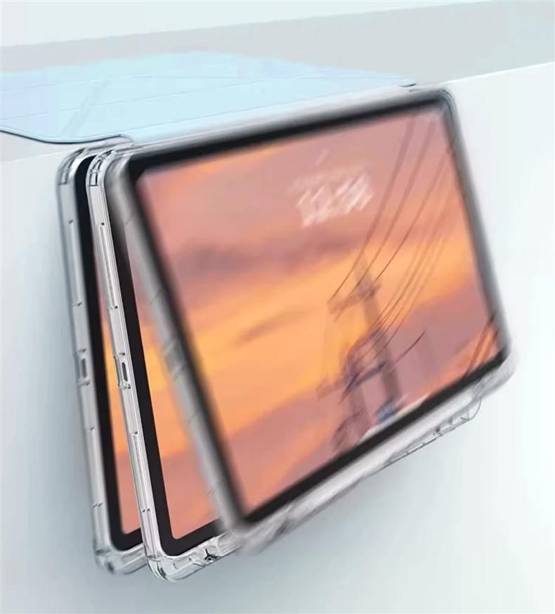 Защитный чехол для Samsung Galaxy Tab S9: 3+Y Сгиб, Прозрачный акрил, Полное покрытие