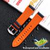 Нейлоновый ремешок для часов с резиновым низом для серии Casio PROTREK PRG-600YB PRG-650 PRW-6600, парусиновый силиконовый ремешок для часов, спортивный ремешок 24 мм