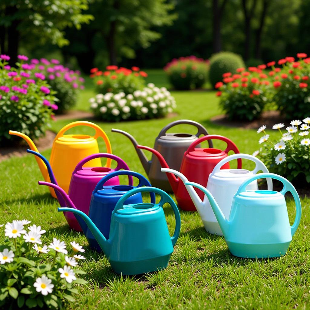 Large Capacity Plastic Watering Can with Long Spout for Gardening, Ideal for Flowers and Vegetables