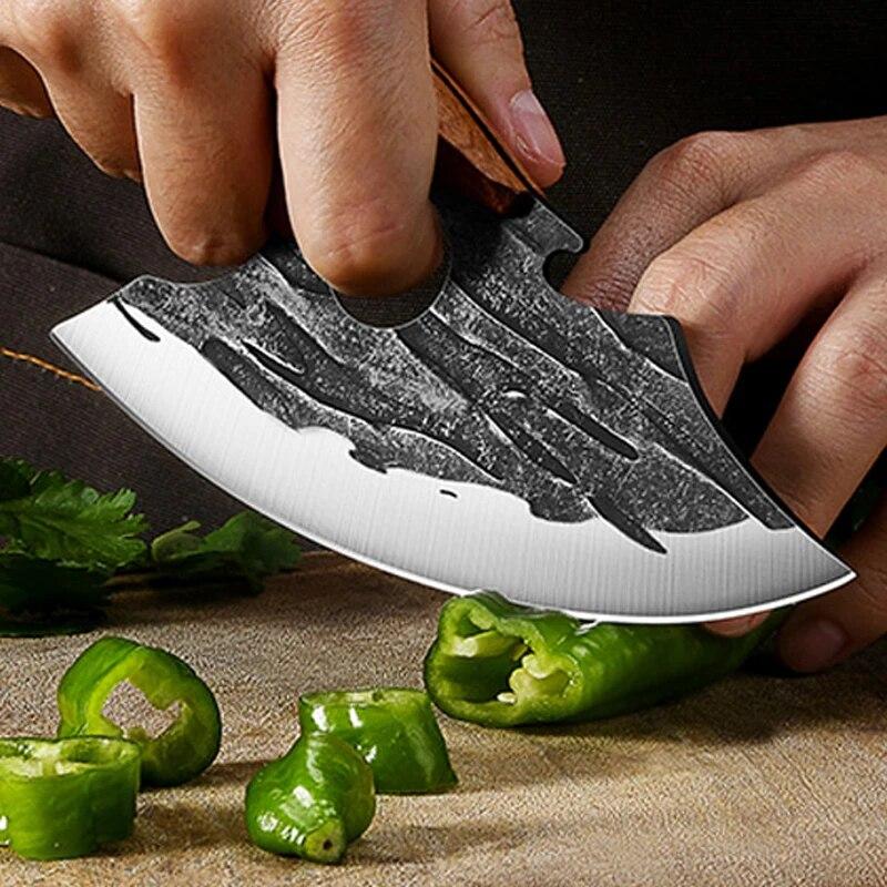 Кованые кухонные ножи Нож для обвалки Нержавеющая сталь Тесак для мяса Нож для рыбы Нож для резки стейка Овощи Нож для фруктов Открывалка для бутылок