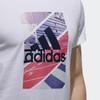 Adidas Gfx T Футболка с круглым вырезом и принтом логотипа, с короткими рукавами, мужская, топы, белая, CX4996