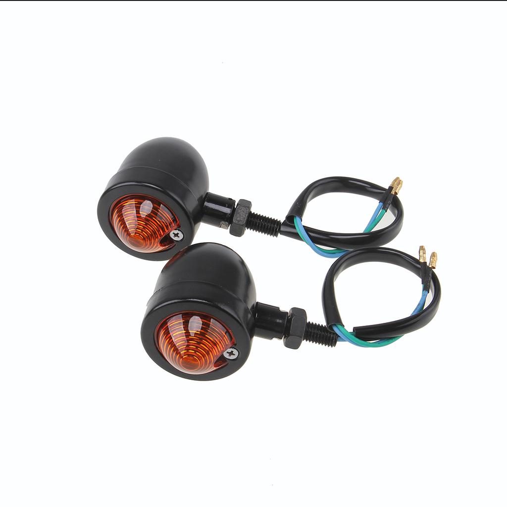 Мотоциклетные универсальные указатели поворота, мини-мигалка, янтарный индикатор, сигнальная лампа 12 В, ретро-мигалка для мотоцикла, аксессуары для гонщиков Cafe Racer