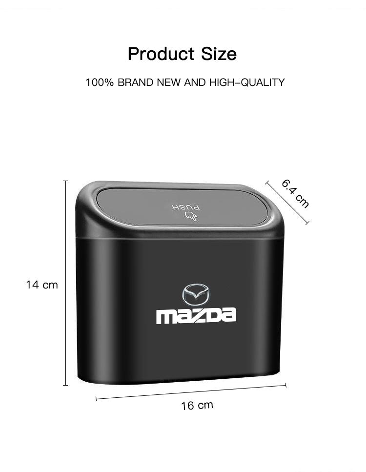 ABS Автомобильный Органайзер для Салона Портативная Мусорка для Mazda Speed 2 3 5 6 Atenza CX80 CX70 CX90 CX3 CX5 CX8 MX30 CX60 CX30 CX7