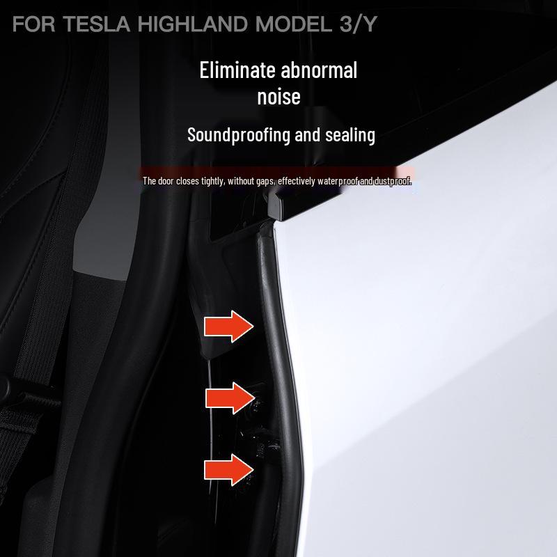 Звукоизоляционная уплотнительная лента для Tesla Model 3/Y Стойка B Снижение шума