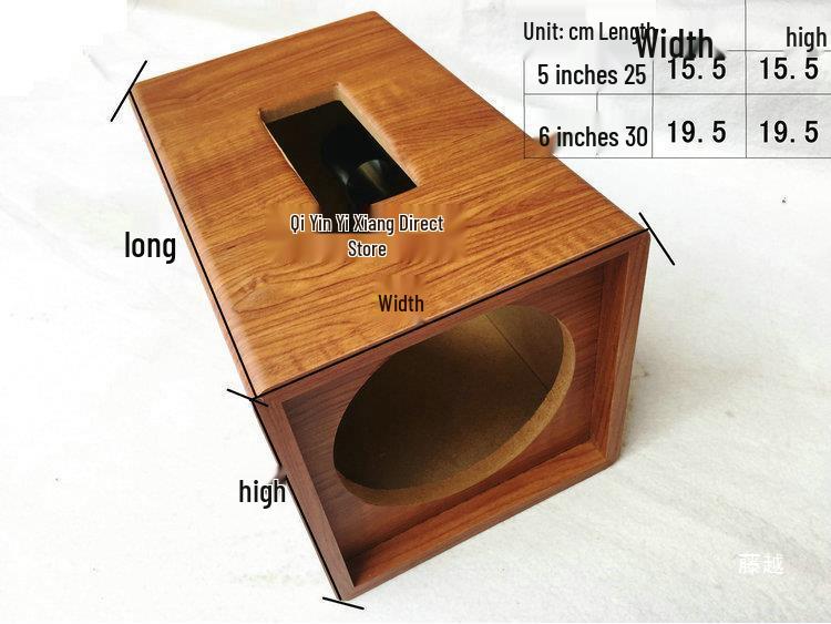 Деревянный корпус для автомобильного сабвуфера: 5-цветный тестовый корпус динамика, 5 размеров в наличии