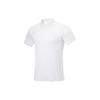 Lining Fitness Series Solid Color Casual Short Sleeve Polo Shirt Men Polo Shirts White APLT027-2