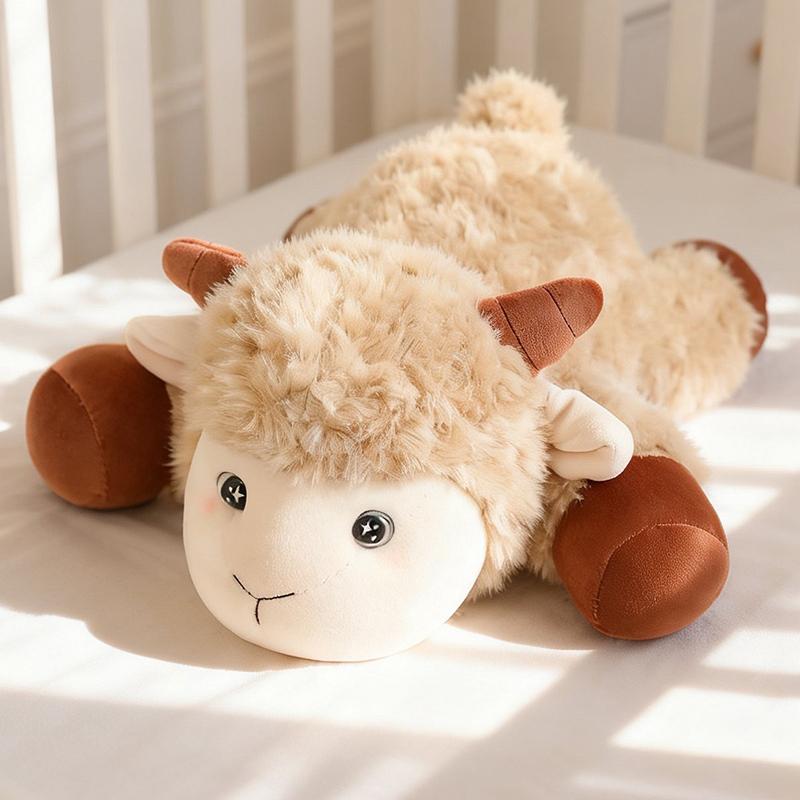Kawaii Sheep Plush Toy Soft Animal Throw Pillow Stuffed Sofa Decor Comfort Gift For Kids Girls Boys Birthday Present Doll