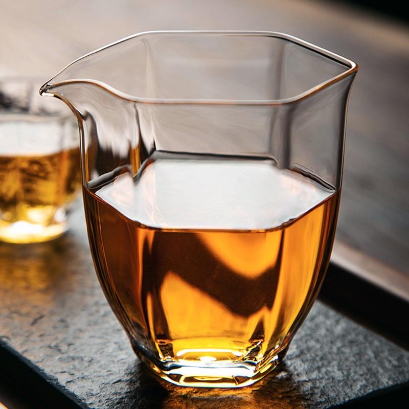 200 мл Кованая термостойкая стеклянная чаша справедливости в японском стиле, разделитель для чая, утолщенная чаша для равномерного налива