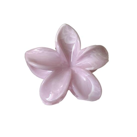 Hair Claw Flower Shape Stable Grip Summer Back Head Hair Clip Vibrant Color Non-Slip Shower Hair Claw Hair