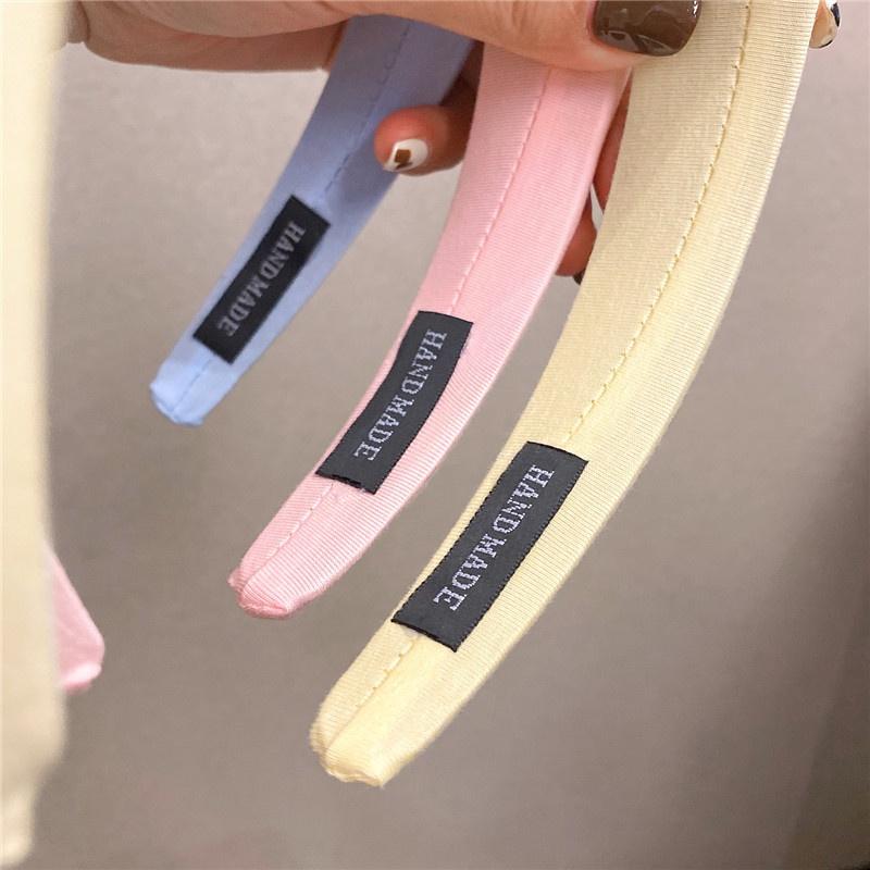 Korean Hair Band Solid Color Sweet Sponge Headband Thickening and Heightening Headband Fashion Hairband Hair Accessories
