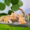 Micro Landscape Resin Decoration Cartoon Cute Dog Corgi Animal Decoration Office Desktop Car Home Decoration