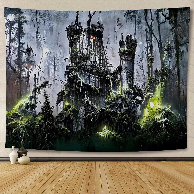 Halloween Decoration Background Cloth Hanging Cloth Wall Renovation Home Living Room Room Decoration Party Decoration