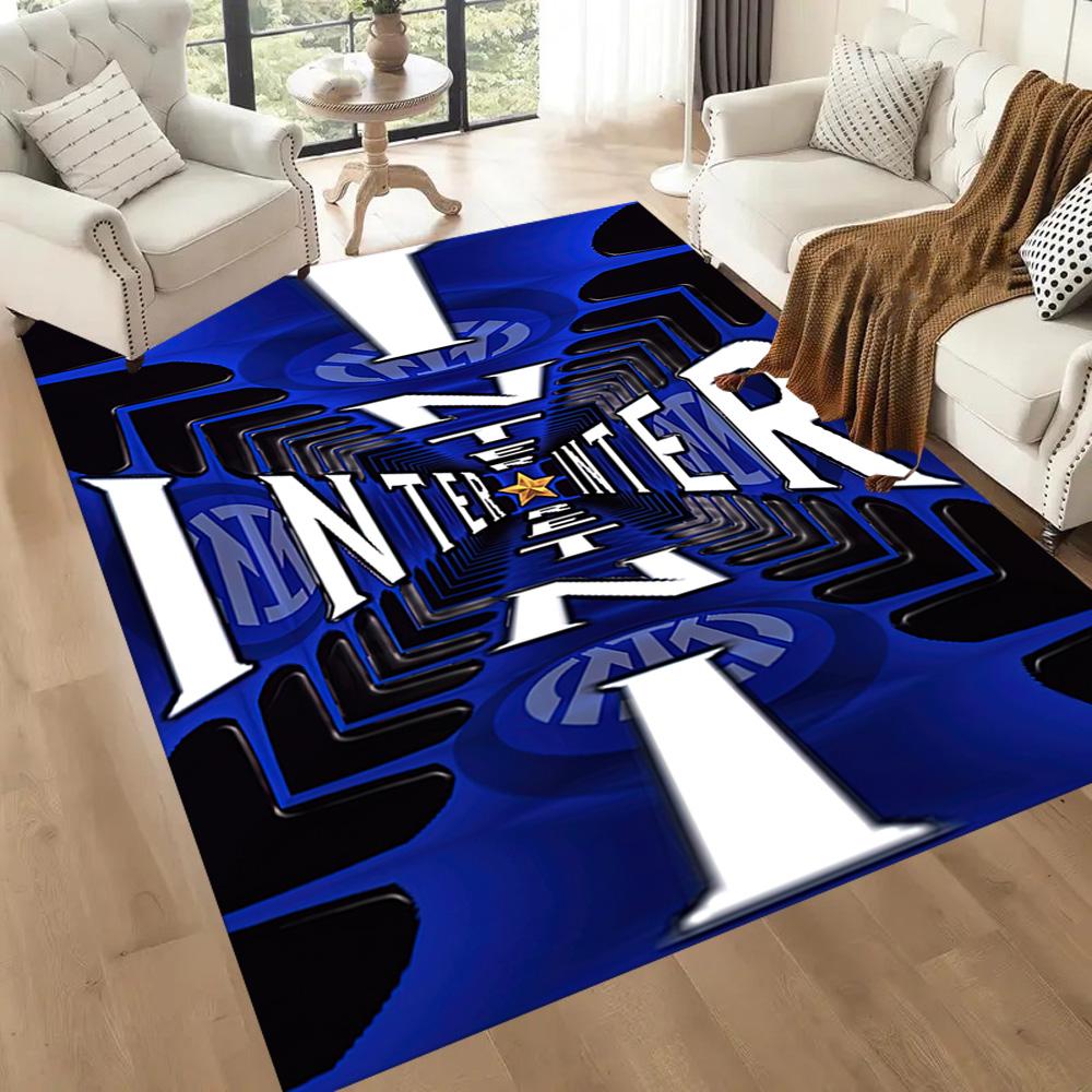Inter Milan Carpet Perfect For Outdoor Study Room Game Room Kitchen Antislip Rug Anime Office Decor Best For Christmas