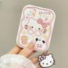 New Cat Student Portable Makeup Mirror with Folding Mirror Comb and Handheld Small Mirror