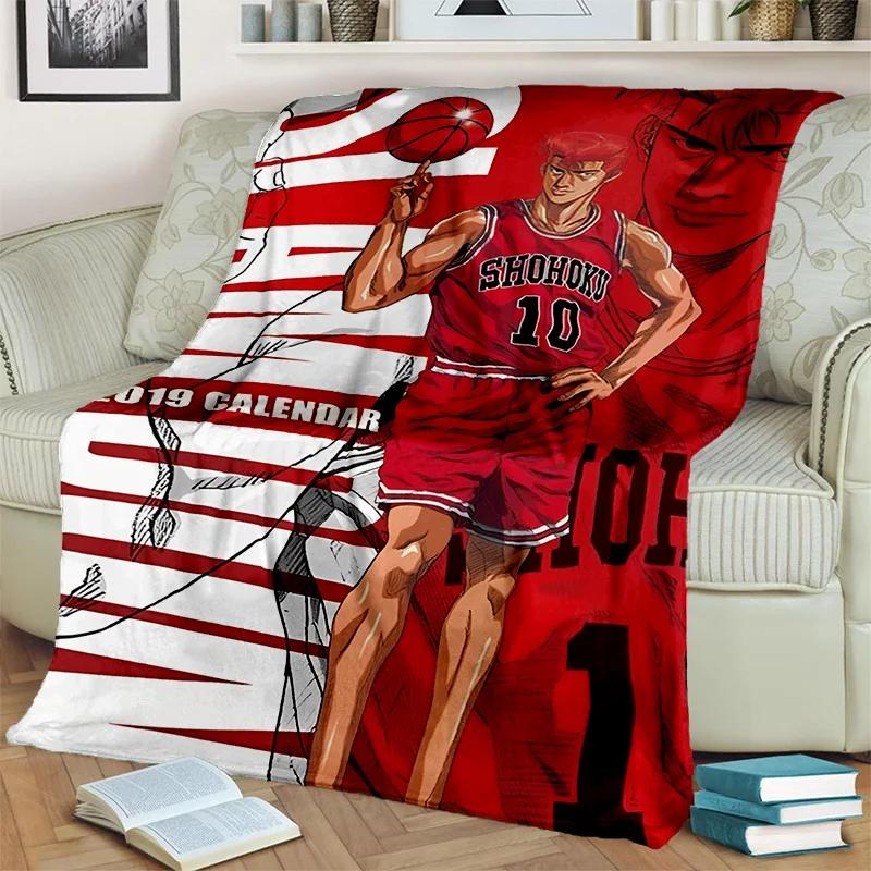 Баскетбольное аниме Slam Dunk, мультяшное одеяло, мягкое одеяло для дома, спальни, кровати, дивана, пикника, путешествия, офиса, одеяло, детское одеяло