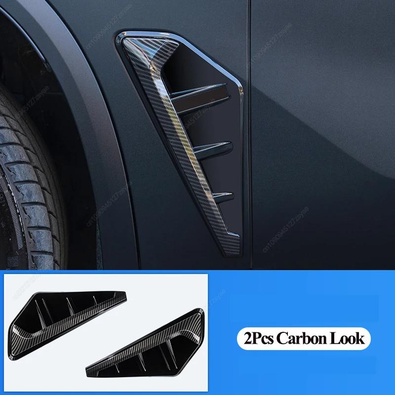 2Pcs Car Modified Side Spoiler Wind Knife For BMW X5 G05 X5M F95 2019-2025 Side Fender Vent Decoration Stickers Car-Styling