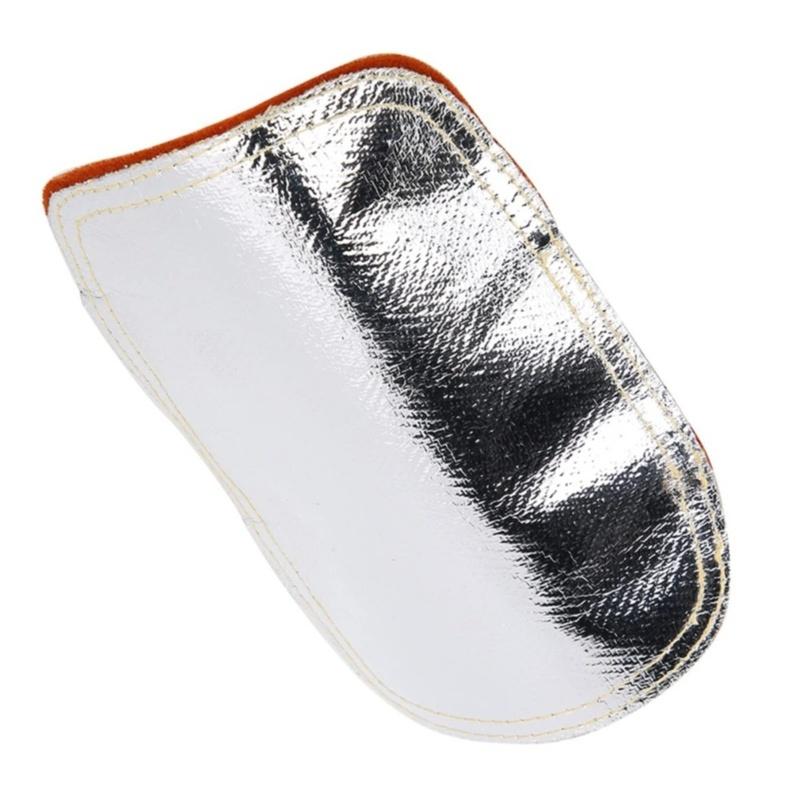 Heavy Duty Welding Hand Shield with Reflective Aluminum and Abrasion Resistant Cowhide for High Temperature Protection