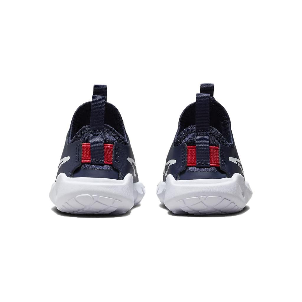 Nike Flex Runner 2 TD Midnight Navy Picante Красные детские кроссовки Сине-белые DJ6039-403
