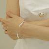 LAYERMOOD [HEART] Wave bangle-(925silver)