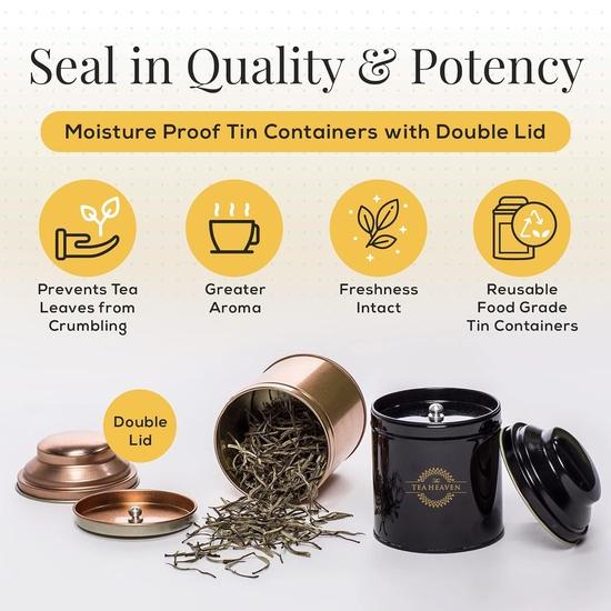 The Tea Heaven Loose Leaves Green Tea Gift-Kashmiri Kahwa 100 Grams Tea Pack-Blended With Saffron And Spices-100% Natural Ingredients