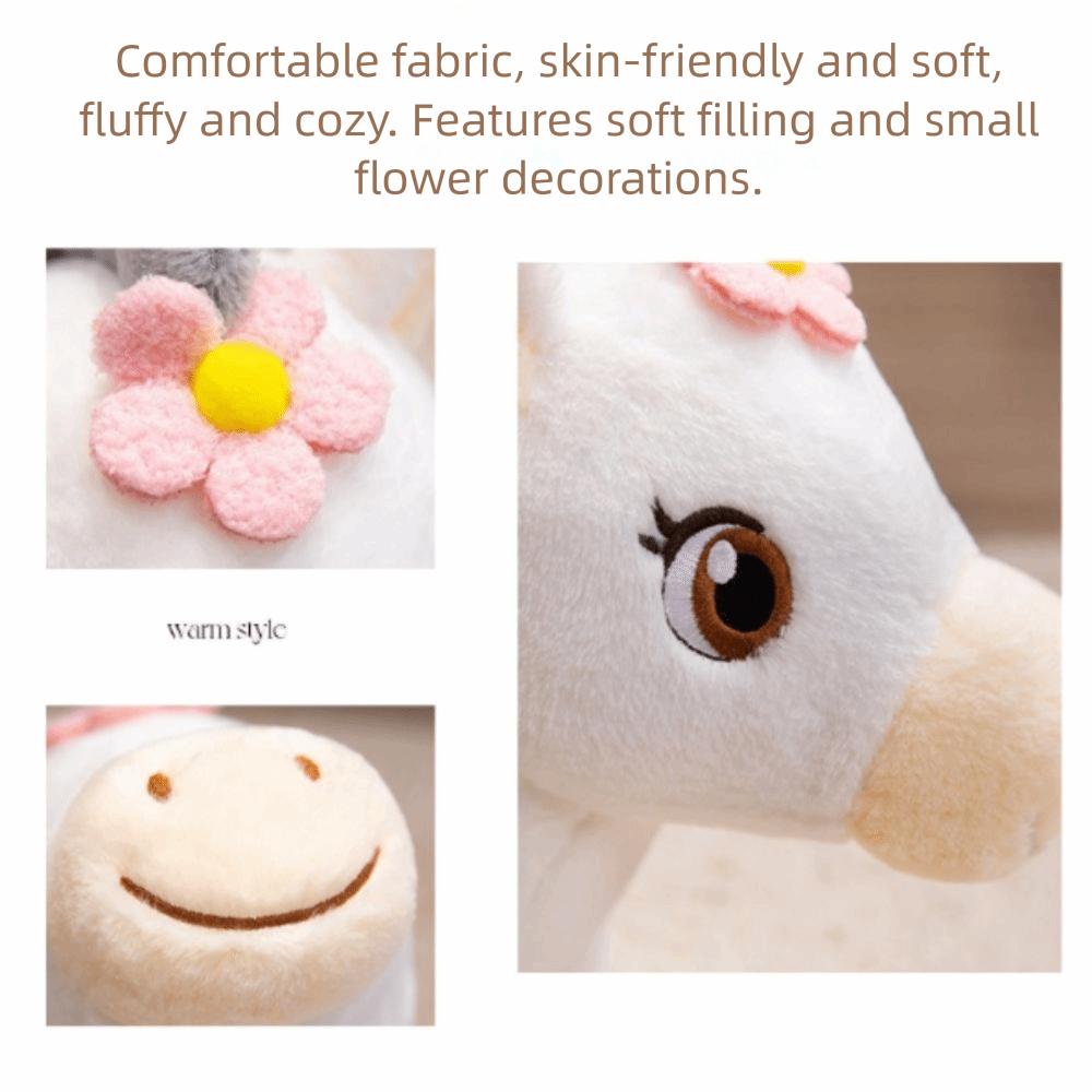 Cozy Stuffed Pony Plush Toys Cute Little Horse Cartoon Dollar Pony New Year Mascot  Friends Gift