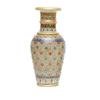 Designer Decorative Marble Flower Vase | Round Shape Beautiful Meenakari Work Showpiece Vases for Home Decoration