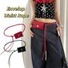 Vintage Envelop Waist Rope Versatile Dress Jeans Belt Leather Waist Bag  Waist Accessories