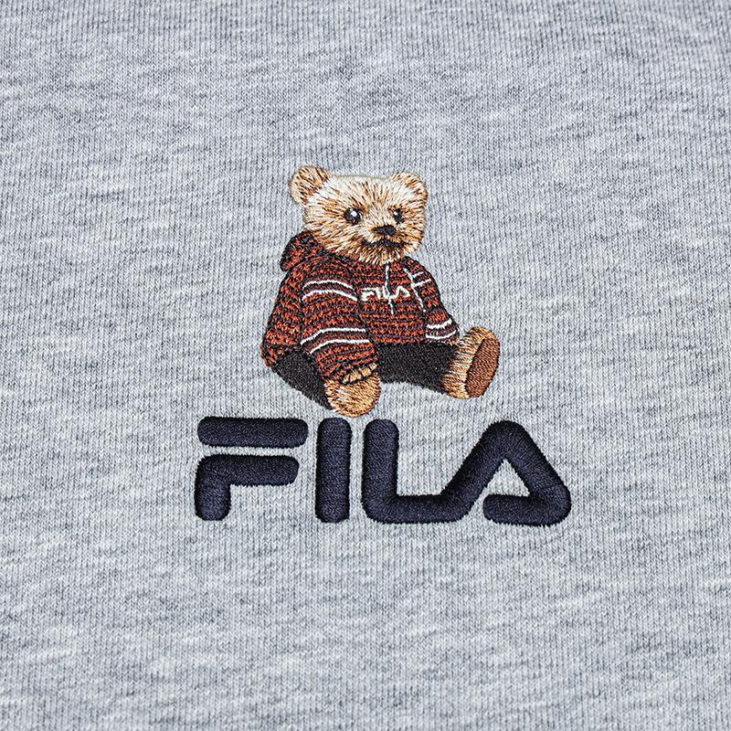 Fila Оригинальный цветной свитшот с медведем, повседневная толстовка с длинным рукавом, унисекс F51U639208FMG