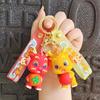 Fortune Year Charming Cartoon Resin Figurine Car Key Holder Accessory