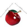 Fruit Showpiece for Decoration 2Pcs Crystal Fruit Sculpture Made of Glass