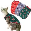 Pet Cat Clothes Christmas Deer Cats Vest For Small Dogs Costume New Year Costume Puppy Kitten T-shirt Outfits Yorkshire Pug Clothing