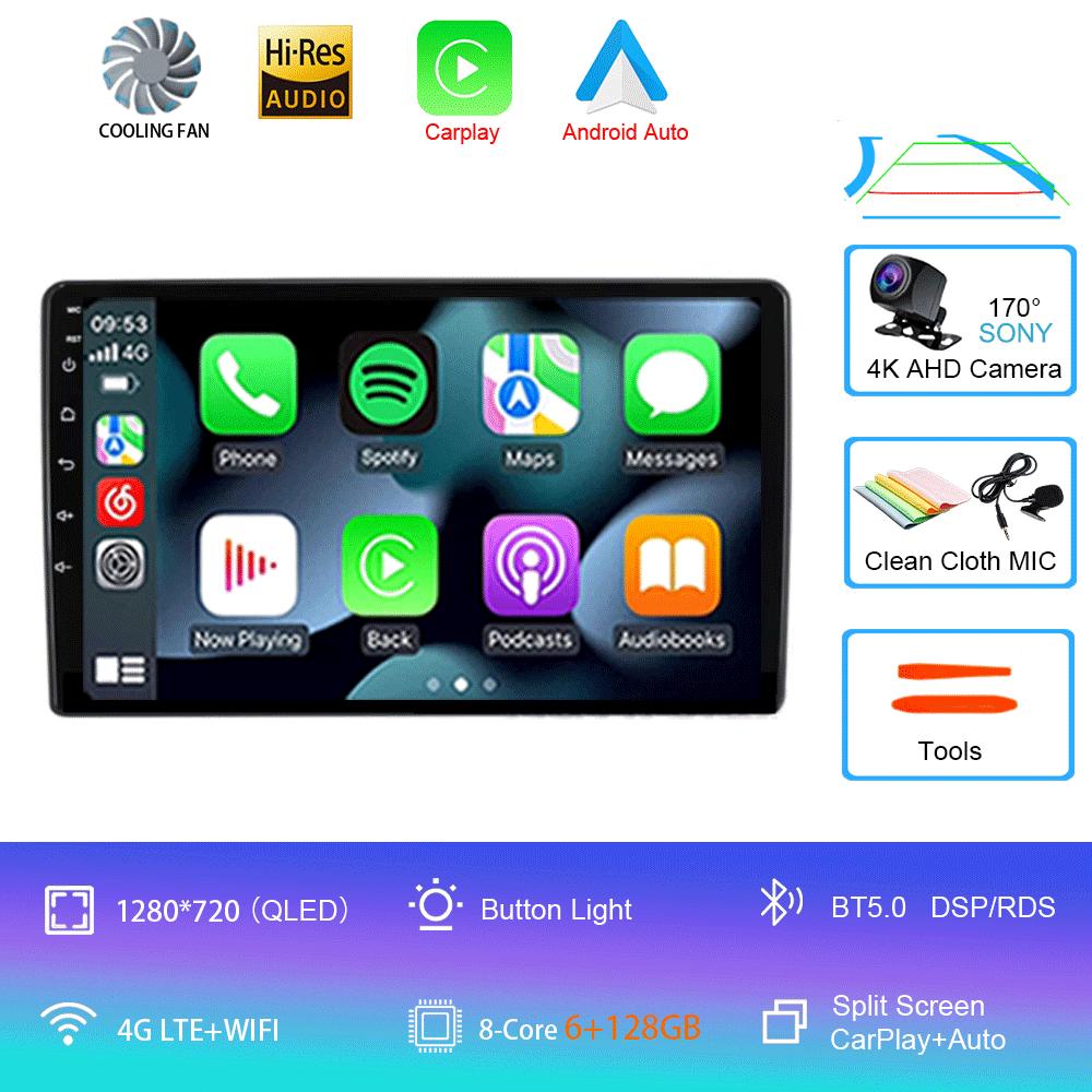 Автомобильный радиоприемник Android 14 для Fiat Ducato 3 2006-2022, для Peugeot Boxer 2 2006-2022, для Citroen Jumper 2 2006-2022, мультимедийная стереосистема