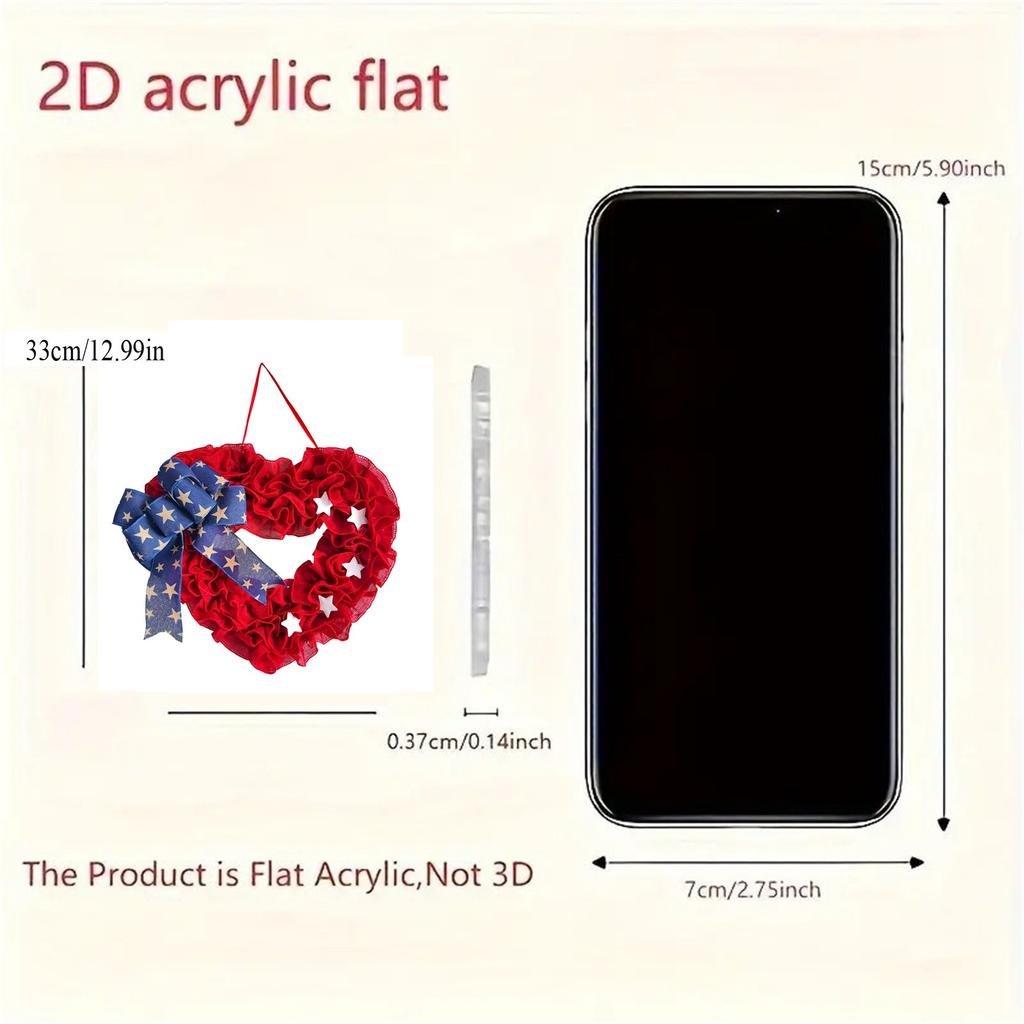 Exclusive For Independence Day In The United States | Exquisite Handmade Love Wreath, Celebrating And Unity