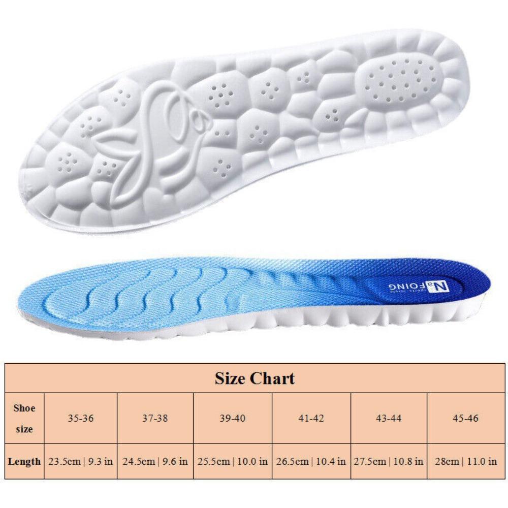 PU Technology Insoles Orthopedic Shoes Pad Shock Absorption 4D Insole  Women