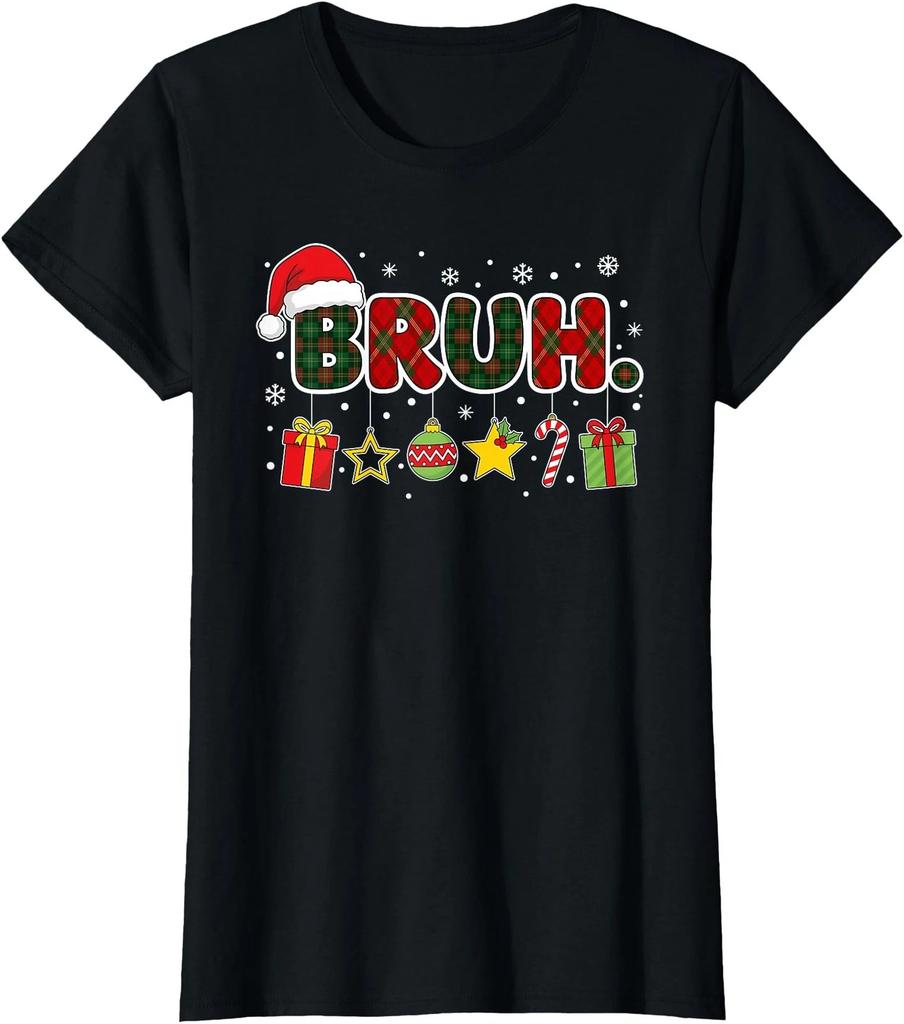 67 Meme Christmas Cool Santa Rock On Six Seven Bruh Ladies' V-Neck Tshirt