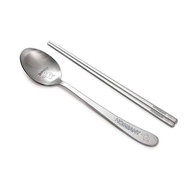 HomeAnnie Junior Spoon Set, Rabbit, Spoon + Chopsticks
