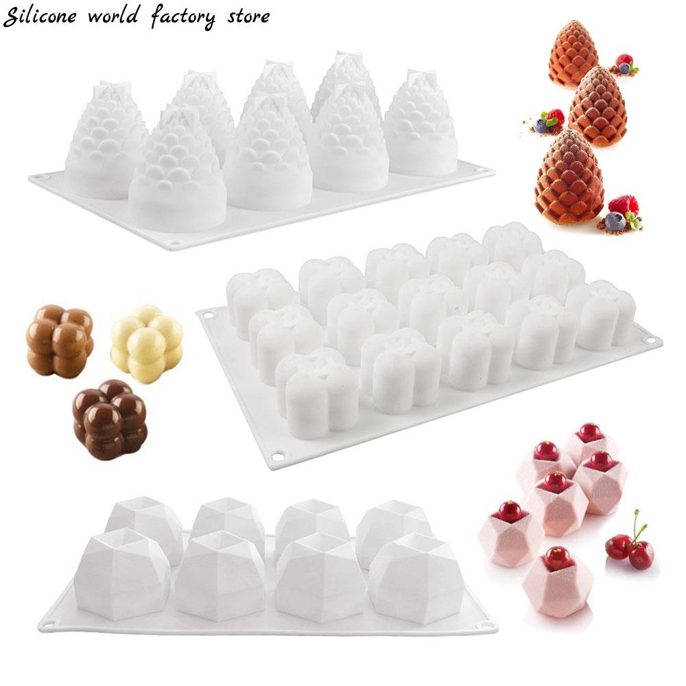 Silicone World DIY Силиконовая форма Формы для свечей Форма для ароматерапии из гипса 3D Силиконовая форма Ручная работа Формы для мыла-кубиков Формы для тортов