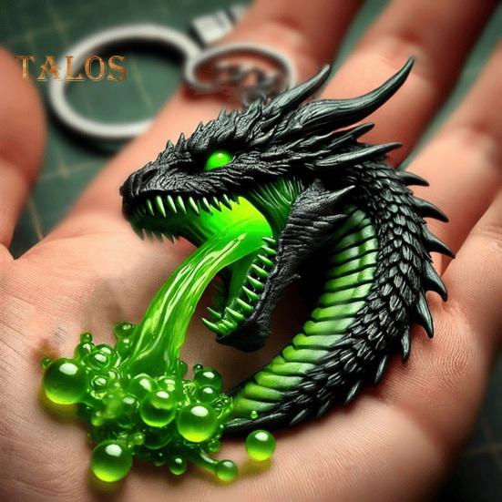 Акриловый брелок-подвеска в форме 3D дракона для детей и взрослых, сумка, чемодан, телефон, многофункциональное подвесное украшение