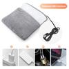 1pc Portable USB Electric Foot Heating Pad Washable Soft Plush Foot Heater Winter Foot Warming Mat for Bed,Under Desk,Home Light